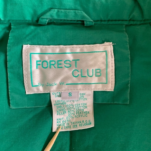 Vintage Retro Forest Club Double Lined Jacket Unisex - Picture 5 of 10
